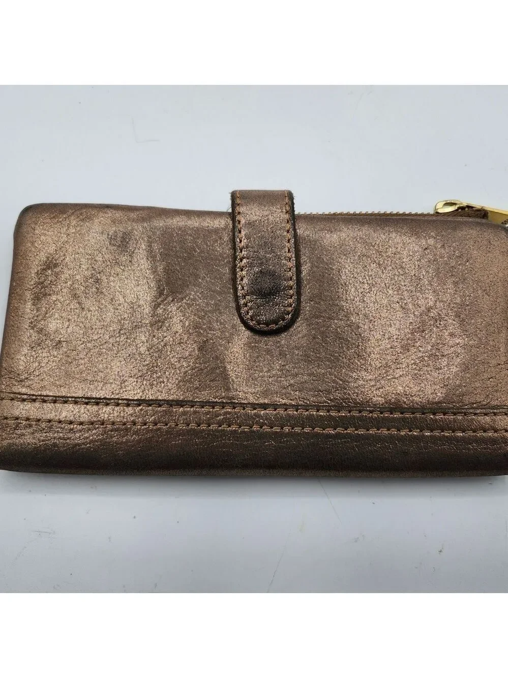 Fossil Metallic Rose Gold Women's Wallet